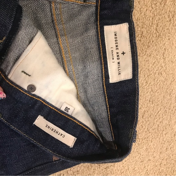 IMOGEN + WILLIE CATHERINE SELVEDGE DENIM SZ 28 - Picture 2 of 4